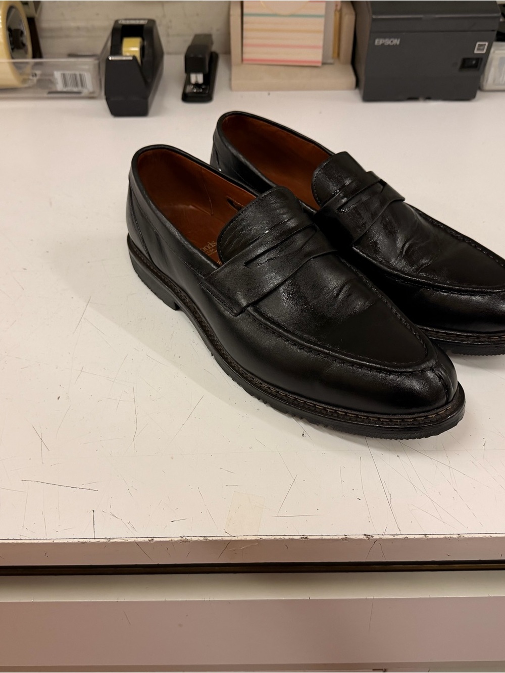 Allen Edmonds Black Leather Penny Loafers